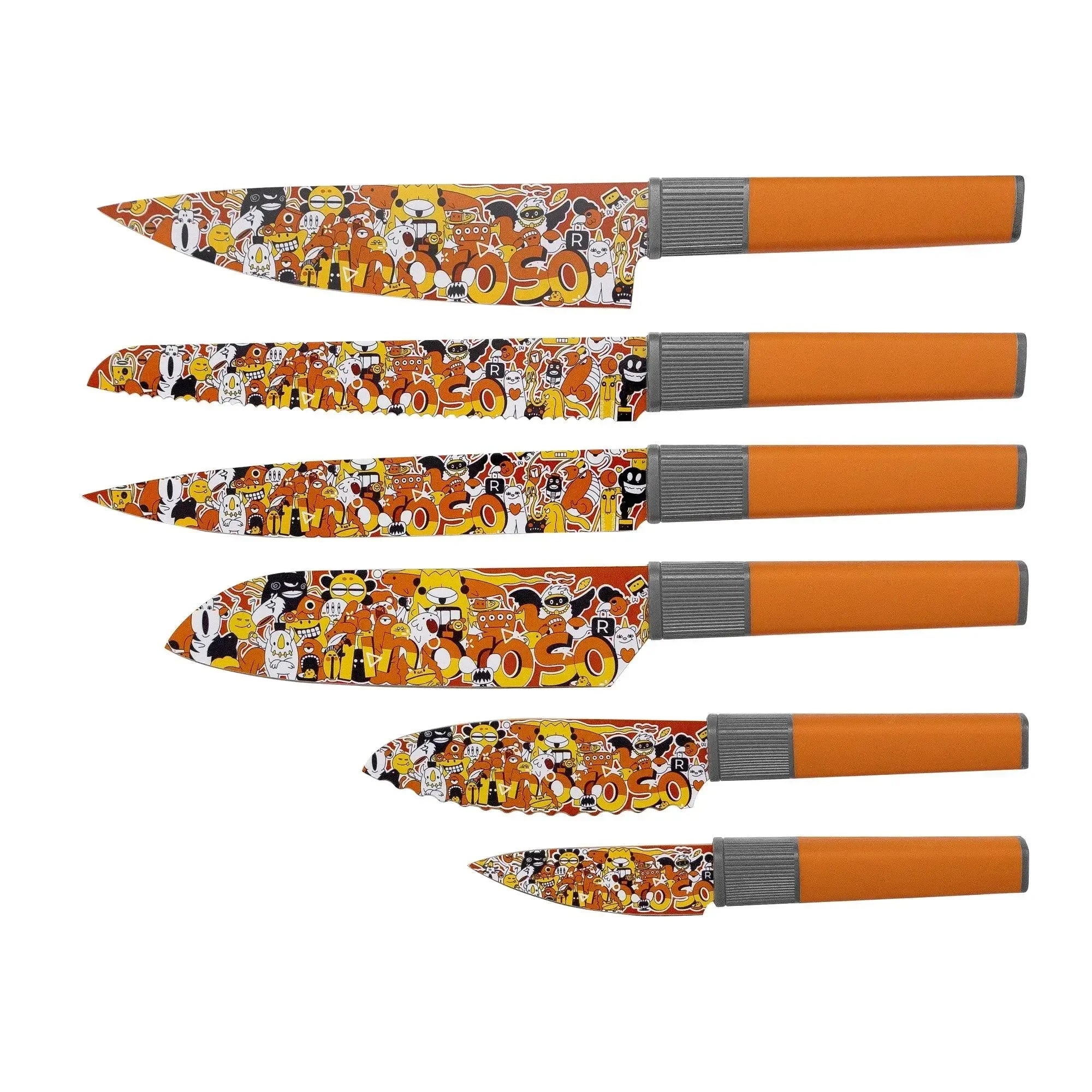 linoroso Kitchen Knife Set 6 Pieces