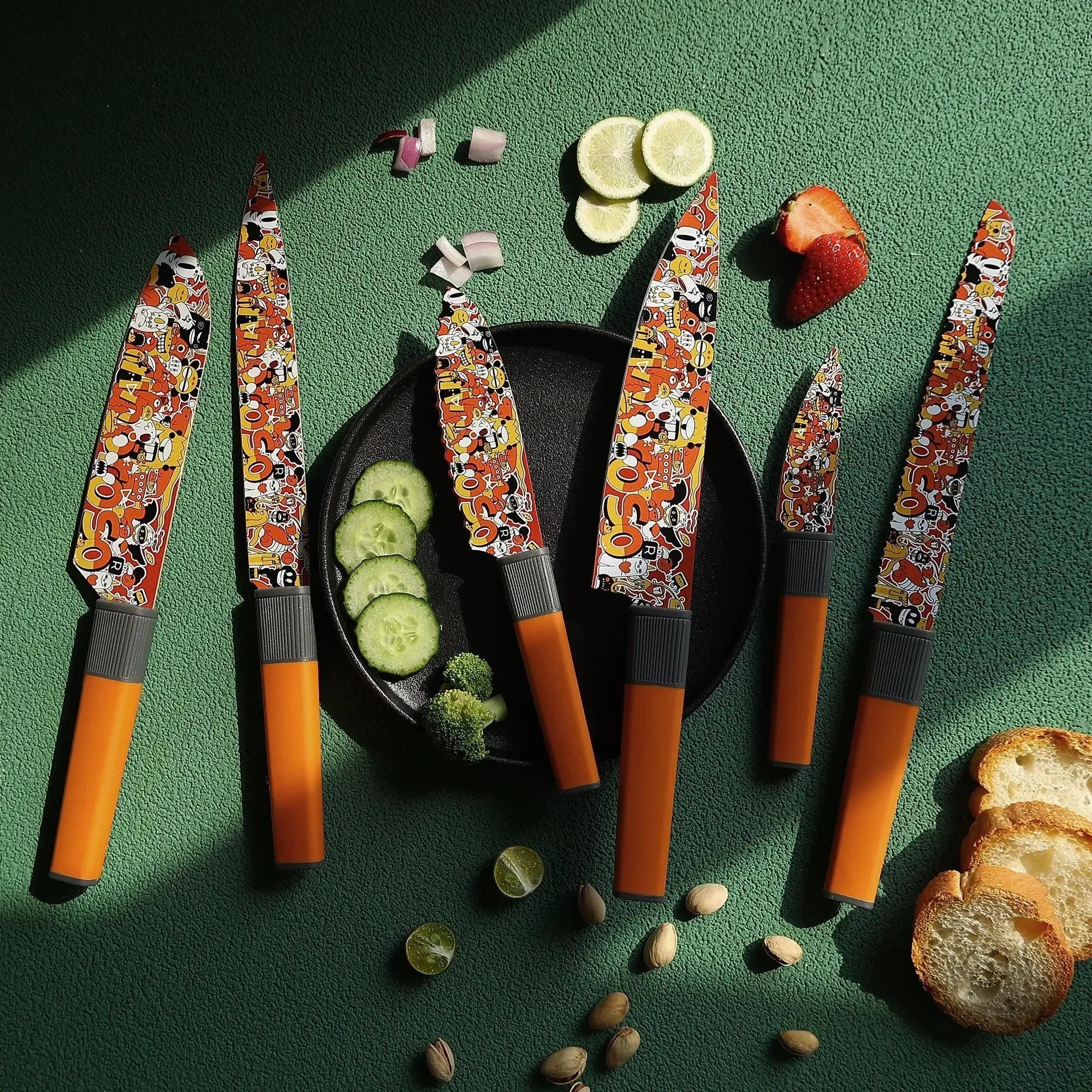 linoroso Kitchen Knife Set 6 Pieces - Linoroso