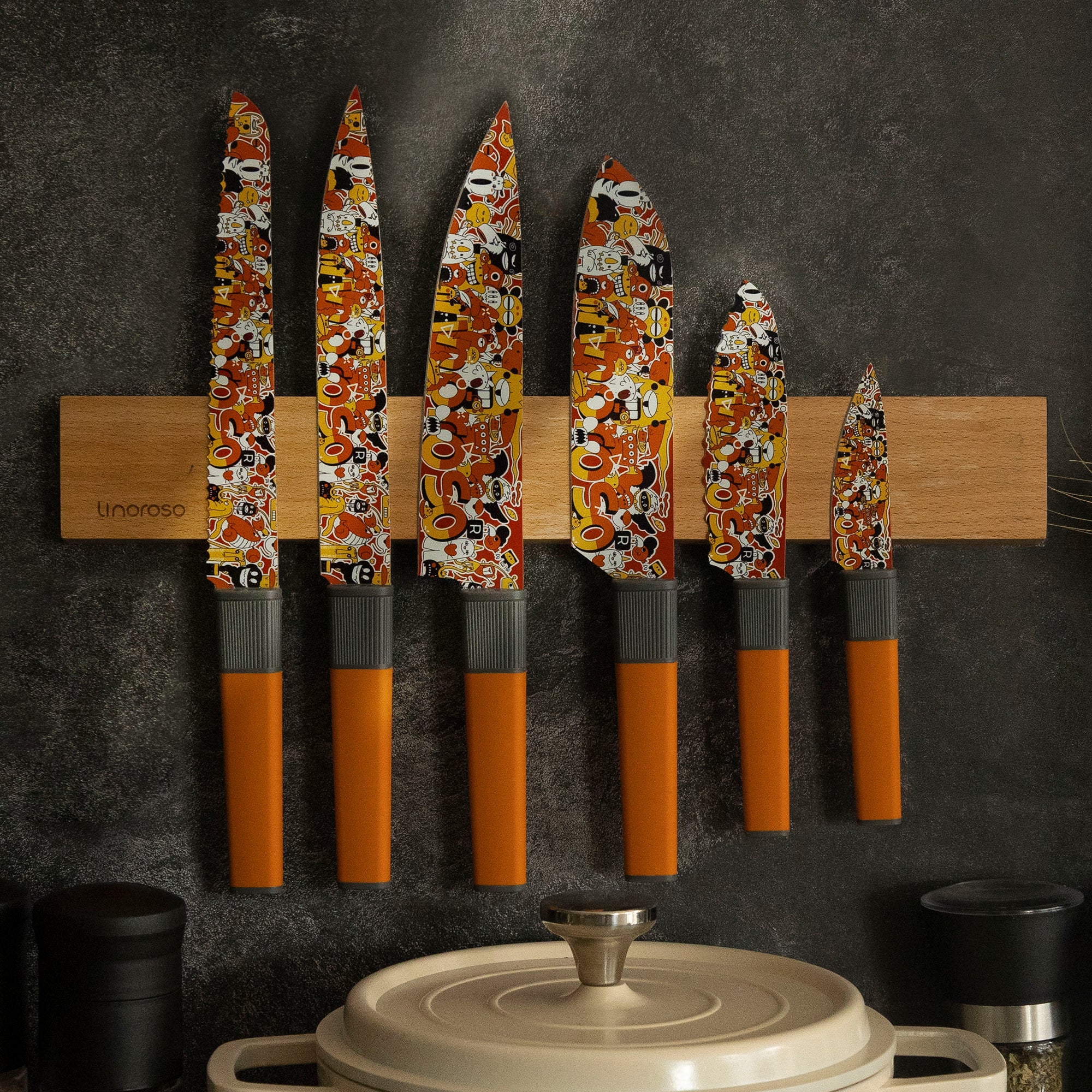 linoroso Kitchen Knife Set 6 Pieces
