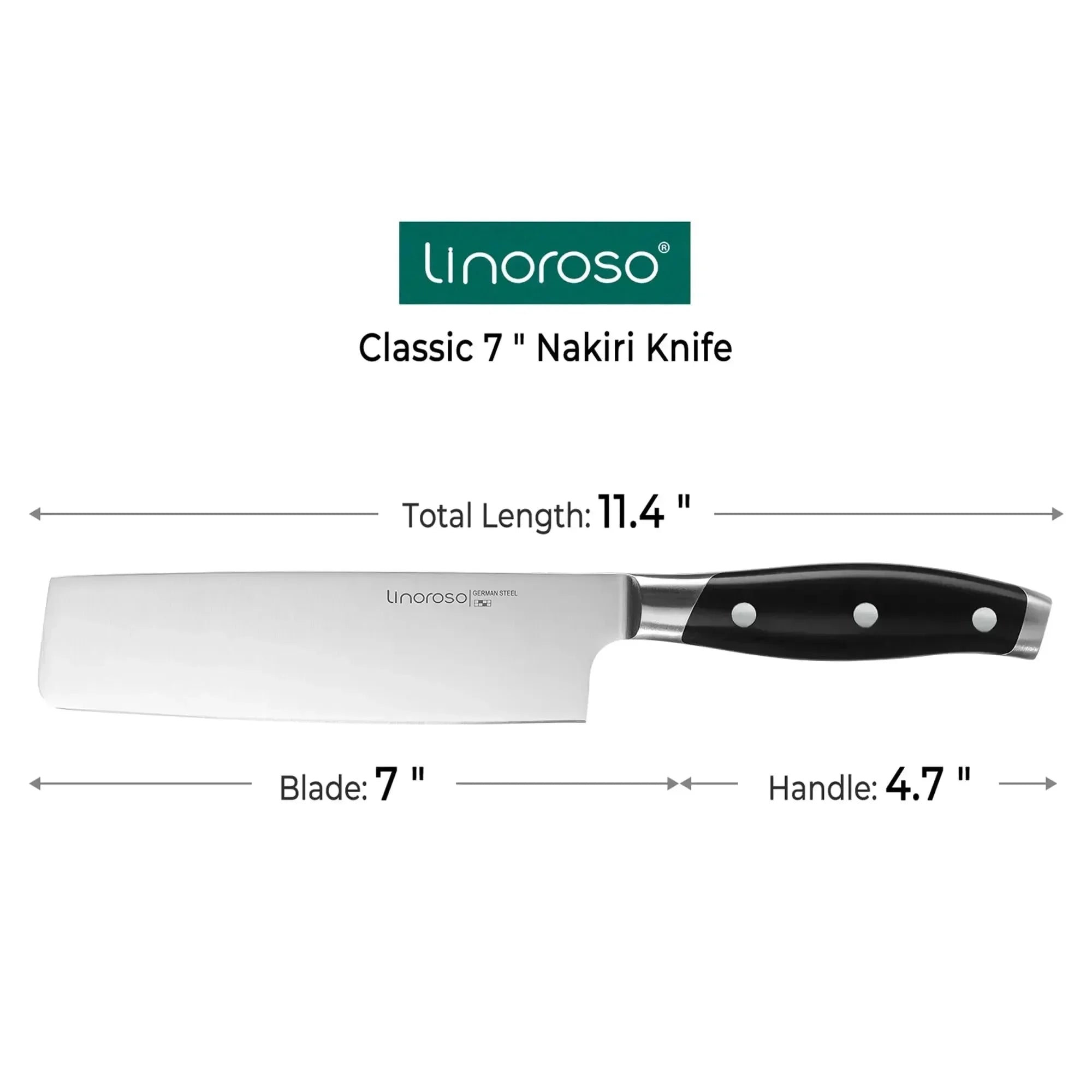 linoroso Paring Knife 3.5 inch Small Kitchen Knife with Elegant Gift Box, Sharp Forged German Carbon Stainless Steel Fruit Knife, Full Tang, Ergonomic Handle-Classic Series - Linoroso