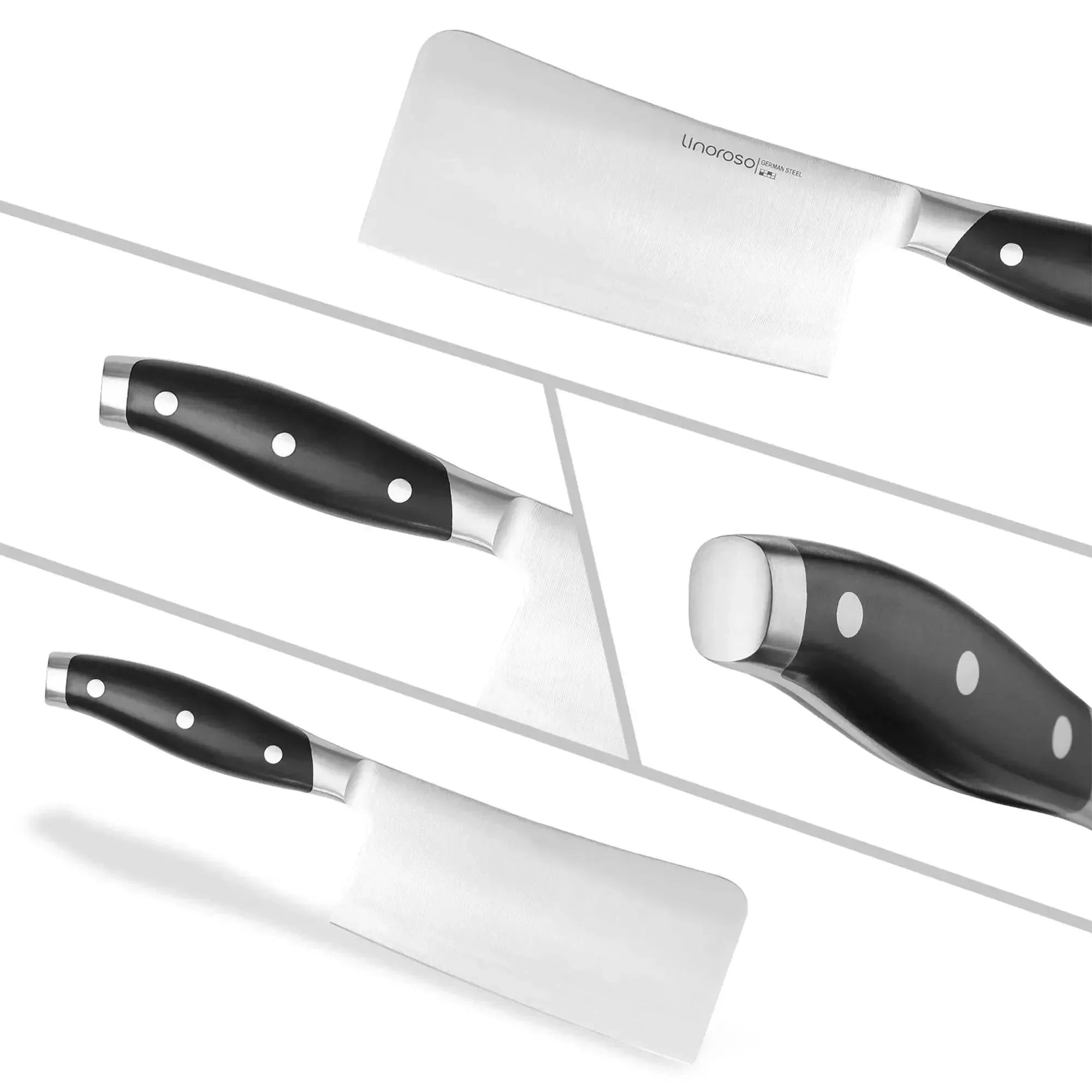linoroso Paring Knife 3.5 inch Small Kitchen Knife with Elegant Gift Box, Sharp Forged German Carbon Stainless Steel Fruit Knife, Full Tang, Ergonomic Handle-Classic Series - Linoroso