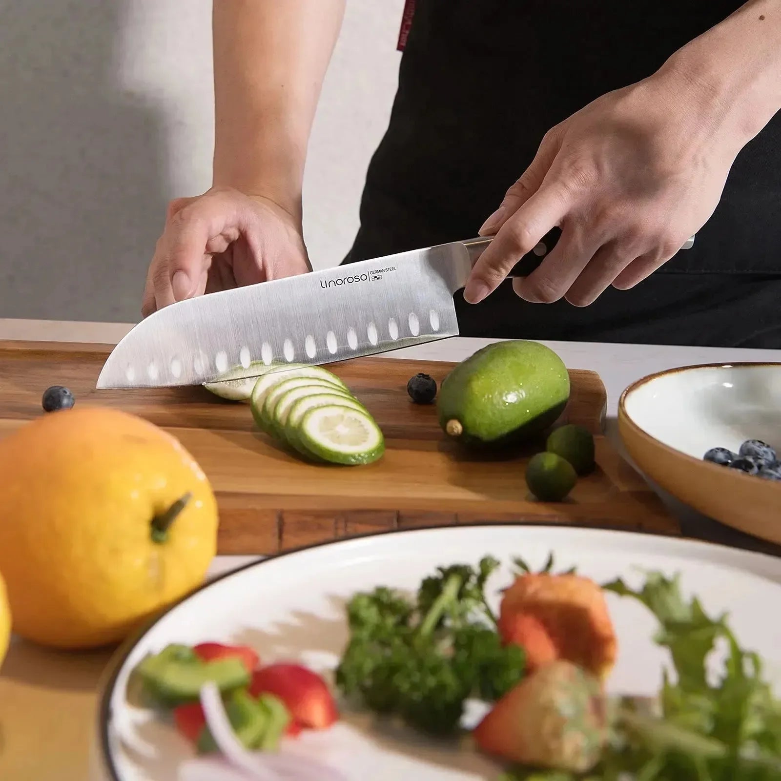 linoroso Paring Knife 3.5 inch Small Kitchen Knife with Elegant Gift Box, Sharp Forged German Carbon Stainless Steel Fruit Knife, Full Tang, Ergonomic Handle-Classic Series - Linoroso