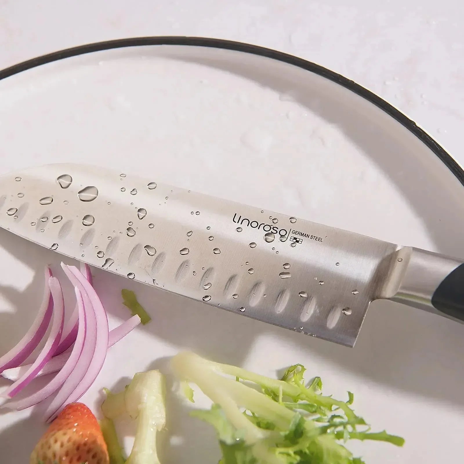 linoroso Paring Knife 3.5 inch Small Kitchen Knife with Elegant Gift Box, Sharp Forged German Carbon Stainless Steel Fruit Knife, Full Tang, Ergonomic Handle-Classic Series - Linoroso