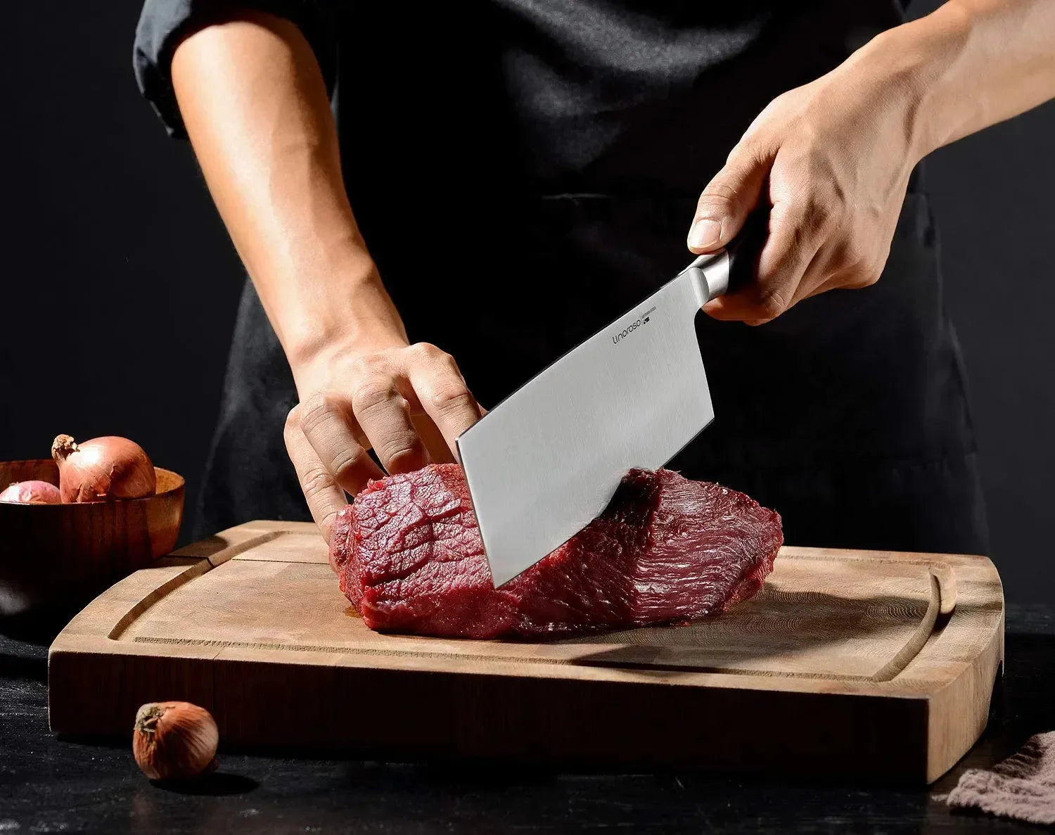 linoroso Paring Knife 3.5 inch Small Kitchen Knife with Elegant Gift Box, Sharp Forged German Carbon Stainless Steel Fruit Knife, Full Tang, Ergonomic Handle-Classic Series - Linoroso