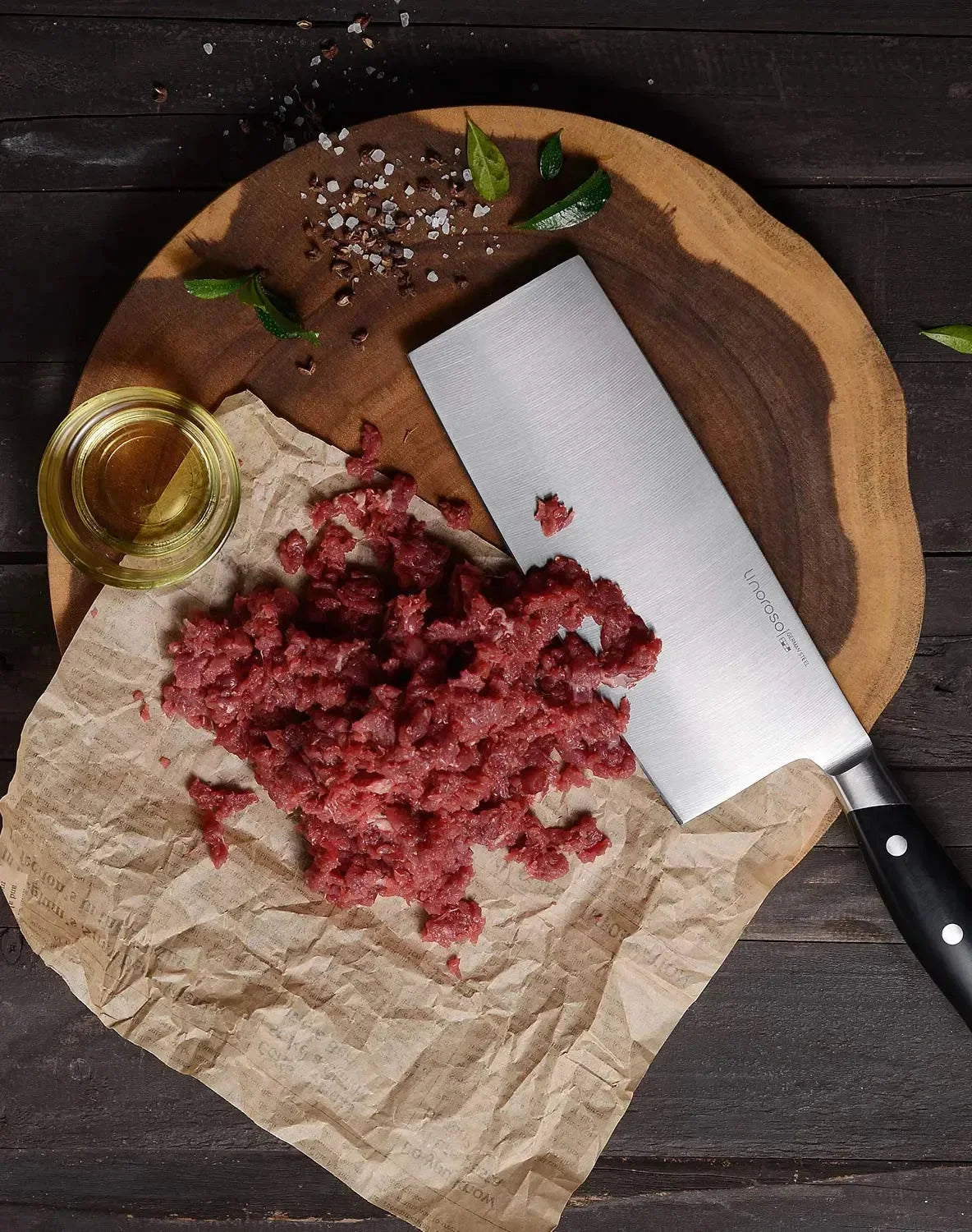 linoroso Paring Knife 3.5 inch Small Kitchen Knife with Elegant Gift Box, Sharp Forged German Carbon Stainless Steel Fruit Knife, Full Tang, Ergonomic Handle-Classic Series - Linoroso