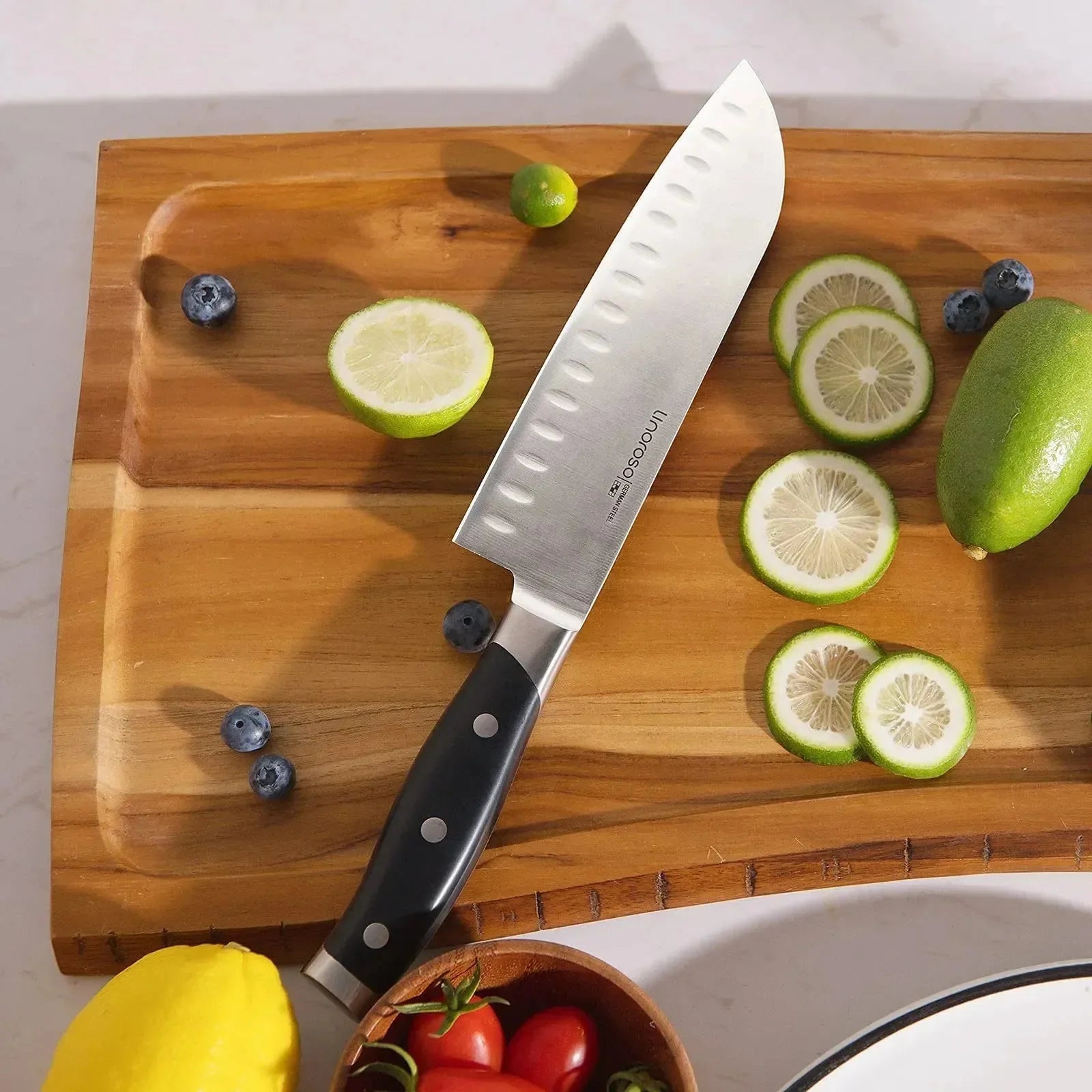 linoroso Paring Knife 3.5 inch Small Kitchen Knife with Elegant Gift Box, Sharp Forged German Carbon Stainless Steel Fruit Knife, Full Tang, Ergonomic Handle-Classic Series - Linoroso