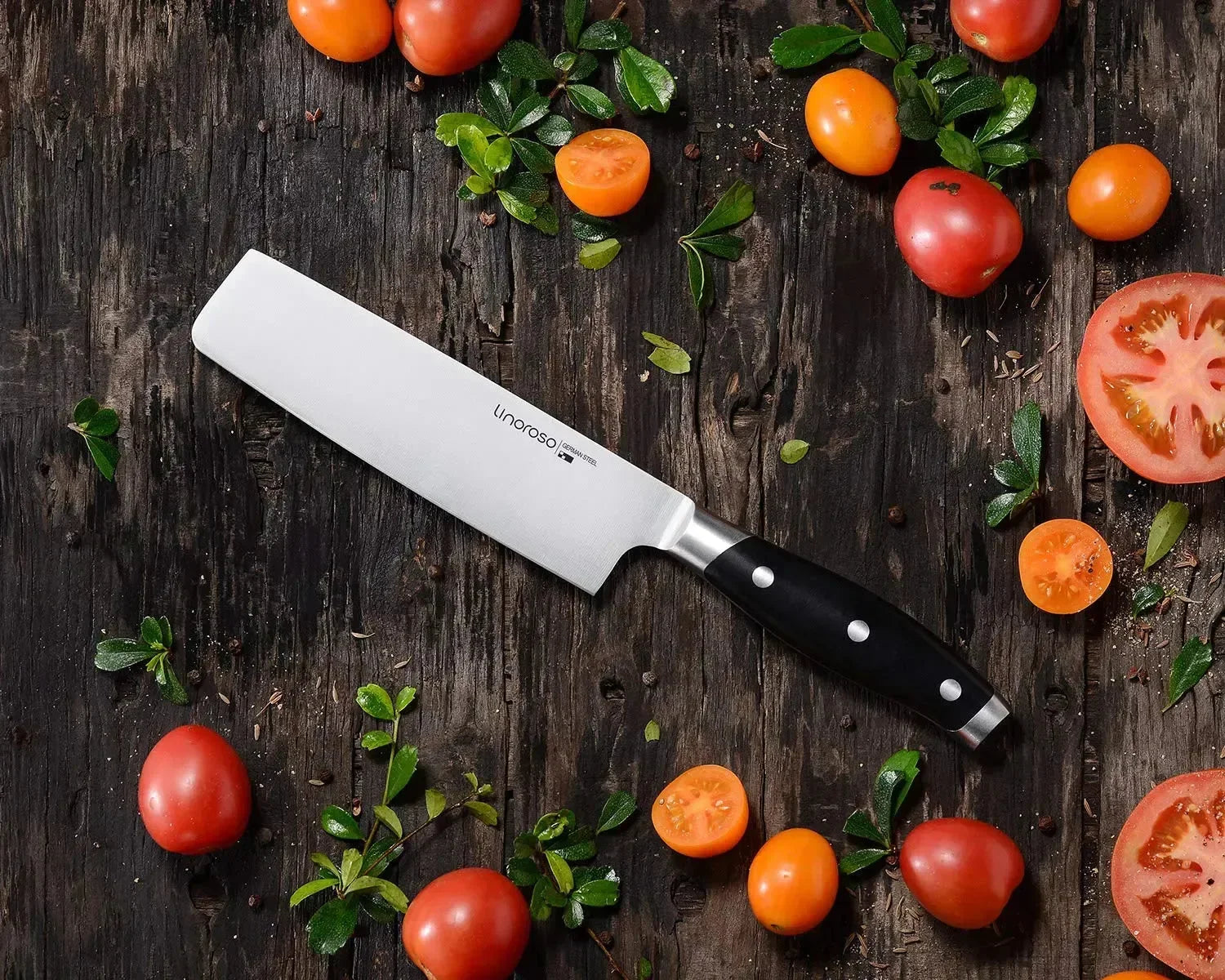 linoroso Paring Knife 3.5 inch Small Kitchen Knife with Elegant Gift Box, Sharp Forged German Carbon Stainless Steel Fruit Knife, Full Tang, Ergonomic Handle-Classic Series - Linoroso