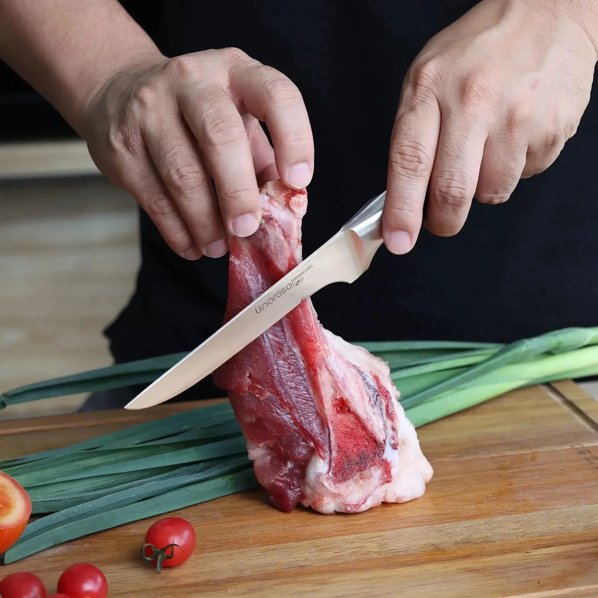 linoroso Paring Knife 3.5 inch Small Kitchen Knife with Elegant Gift Box, Sharp Forged German Carbon Stainless Steel Fruit Knife, Full Tang, Ergonomic Handle-Classic Series - Linoroso