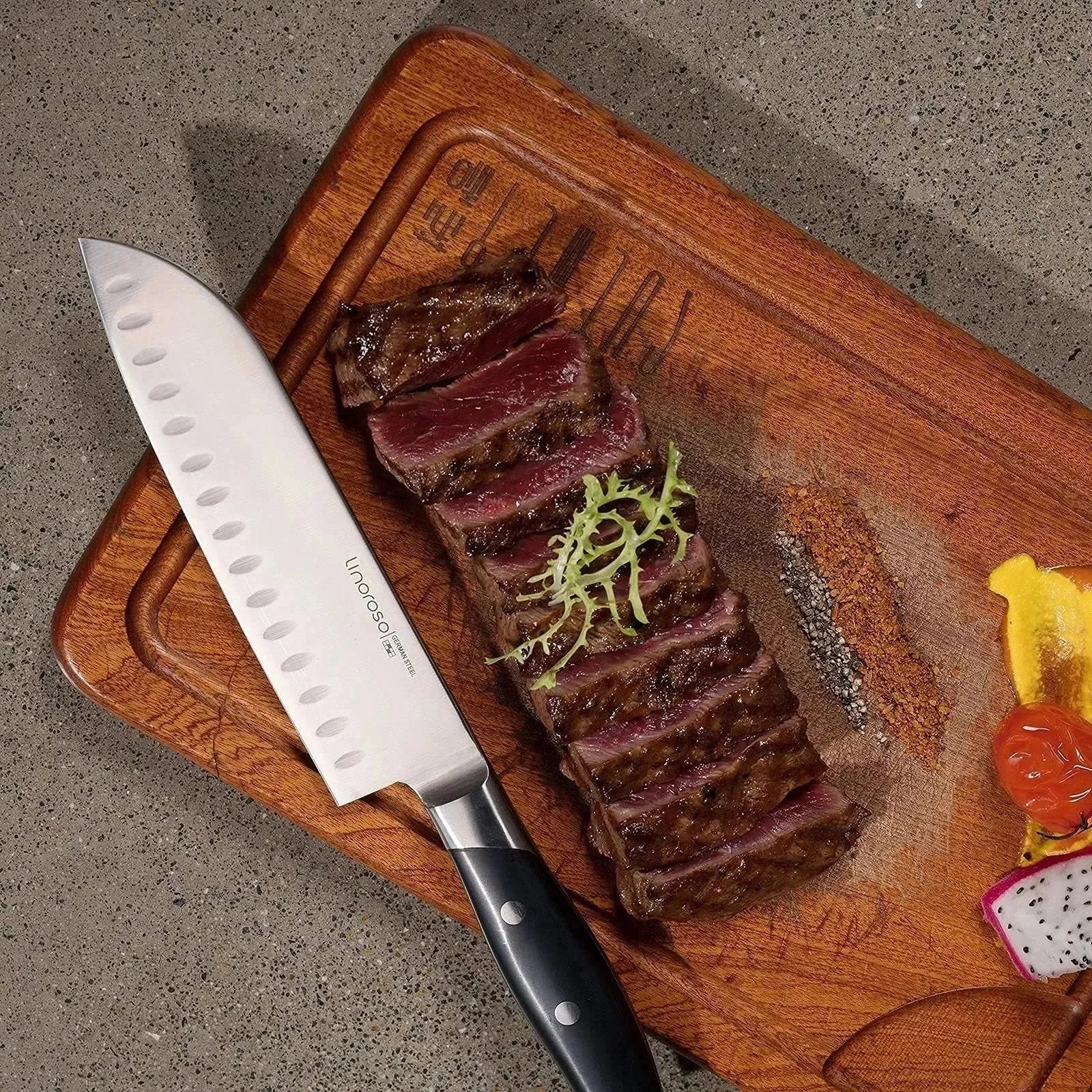 linoroso Paring Knife 3.5 inch Small Kitchen Knife with Elegant Gift Box, Sharp Forged German Carbon Stainless Steel Fruit Knife, Full Tang, Ergonomic Handle-Classic Series - Linoroso