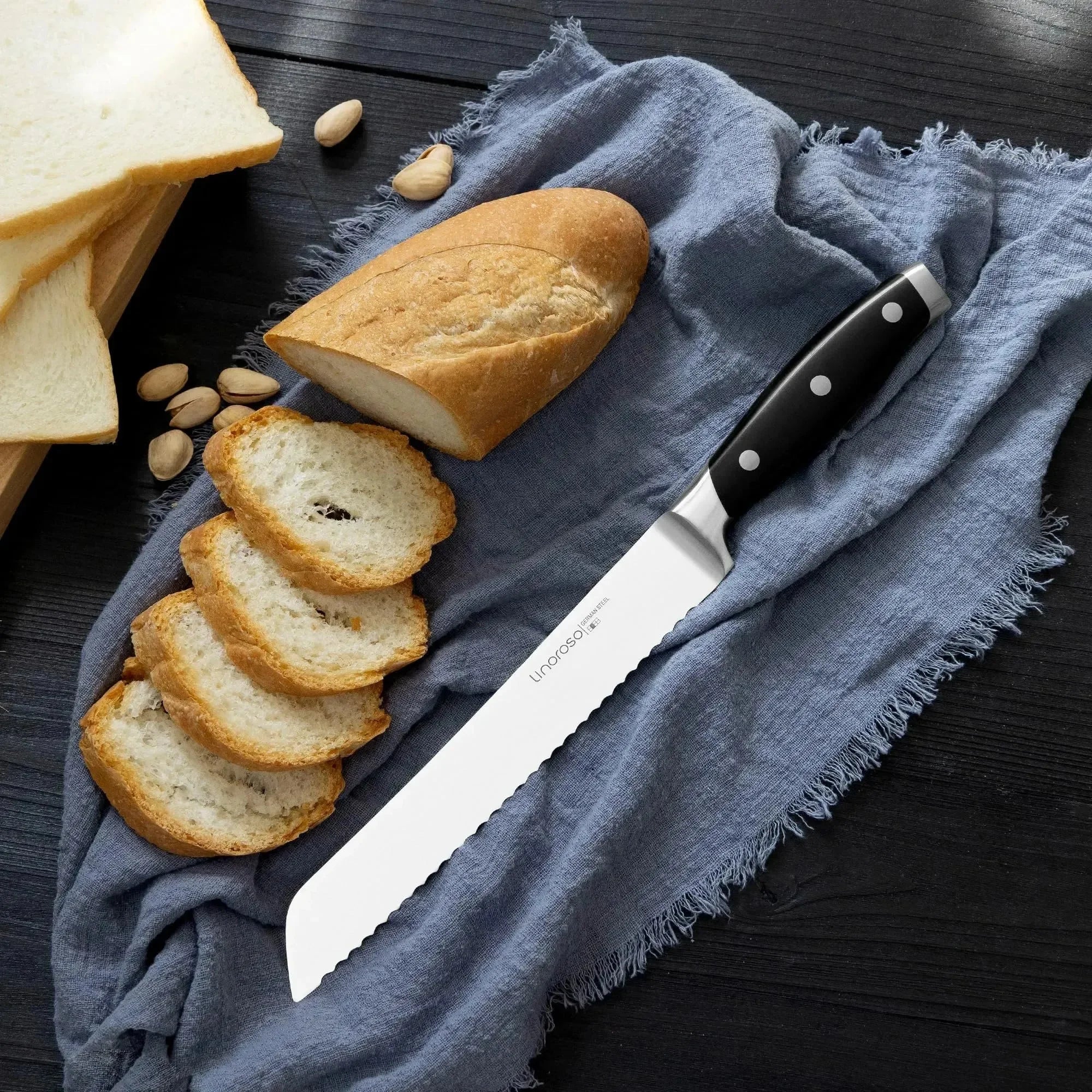 linoroso Paring Knife 3.5 inch Small Kitchen Knife with Elegant Gift Box, Sharp Forged German Carbon Stainless Steel Fruit Knife, Full Tang, Ergonomic Handle-Classic Series - Linoroso