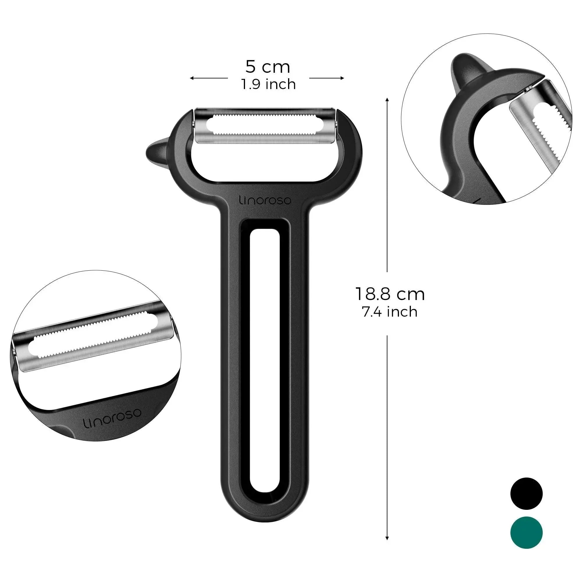 Linoroso Serrated Fruit Y-Peeler - Linoroso