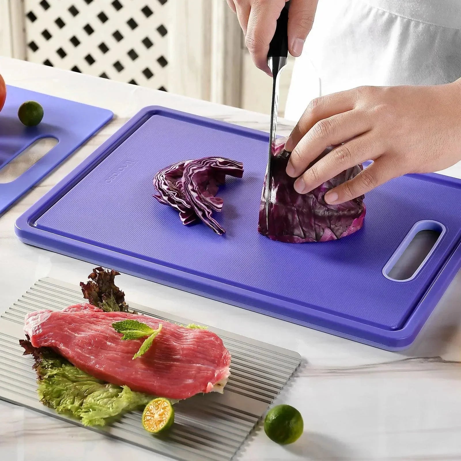 Linoroso GRIPMAX Cutting Board-Purple - Linoroso