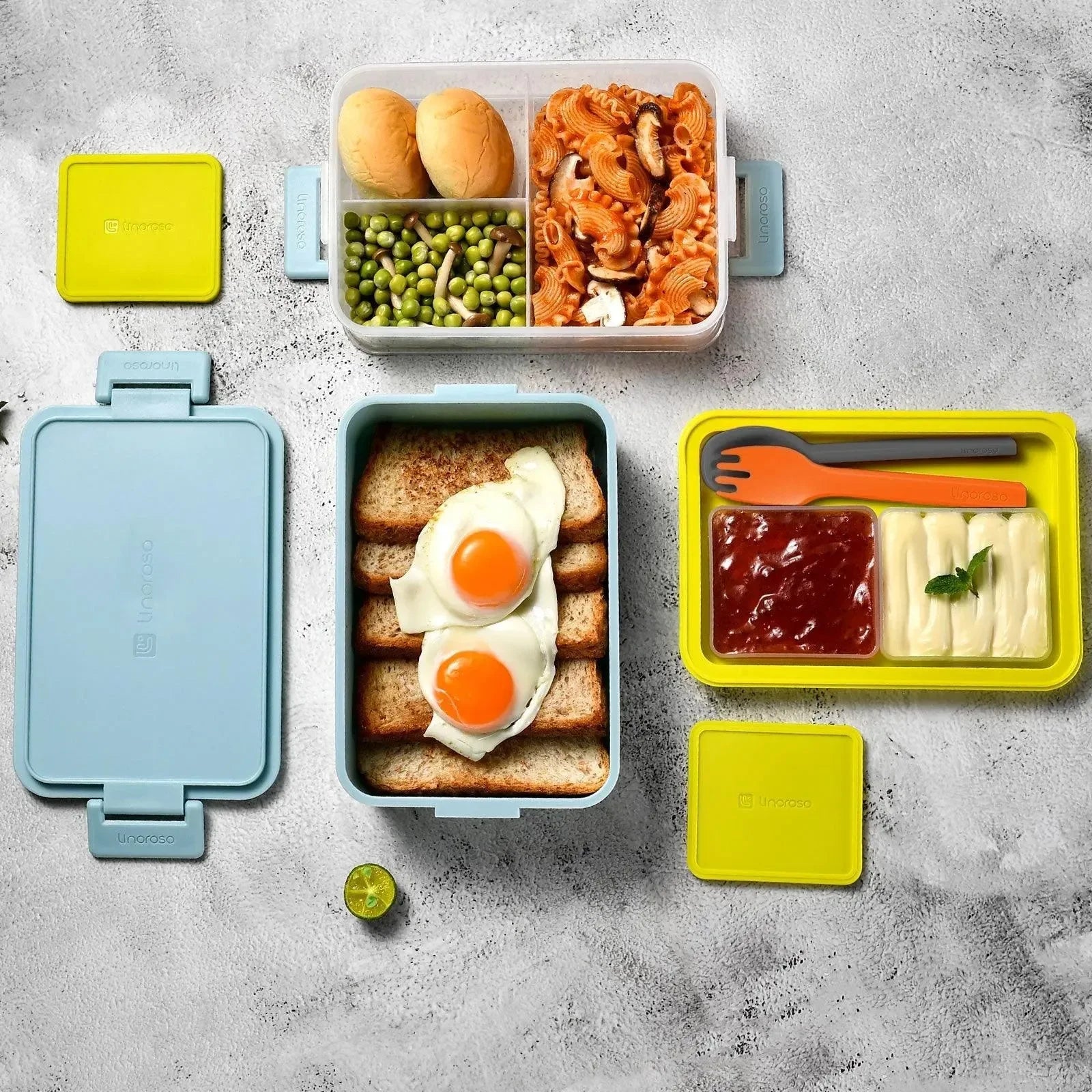Linoroso Bento Box-Canal Blue - Linoroso