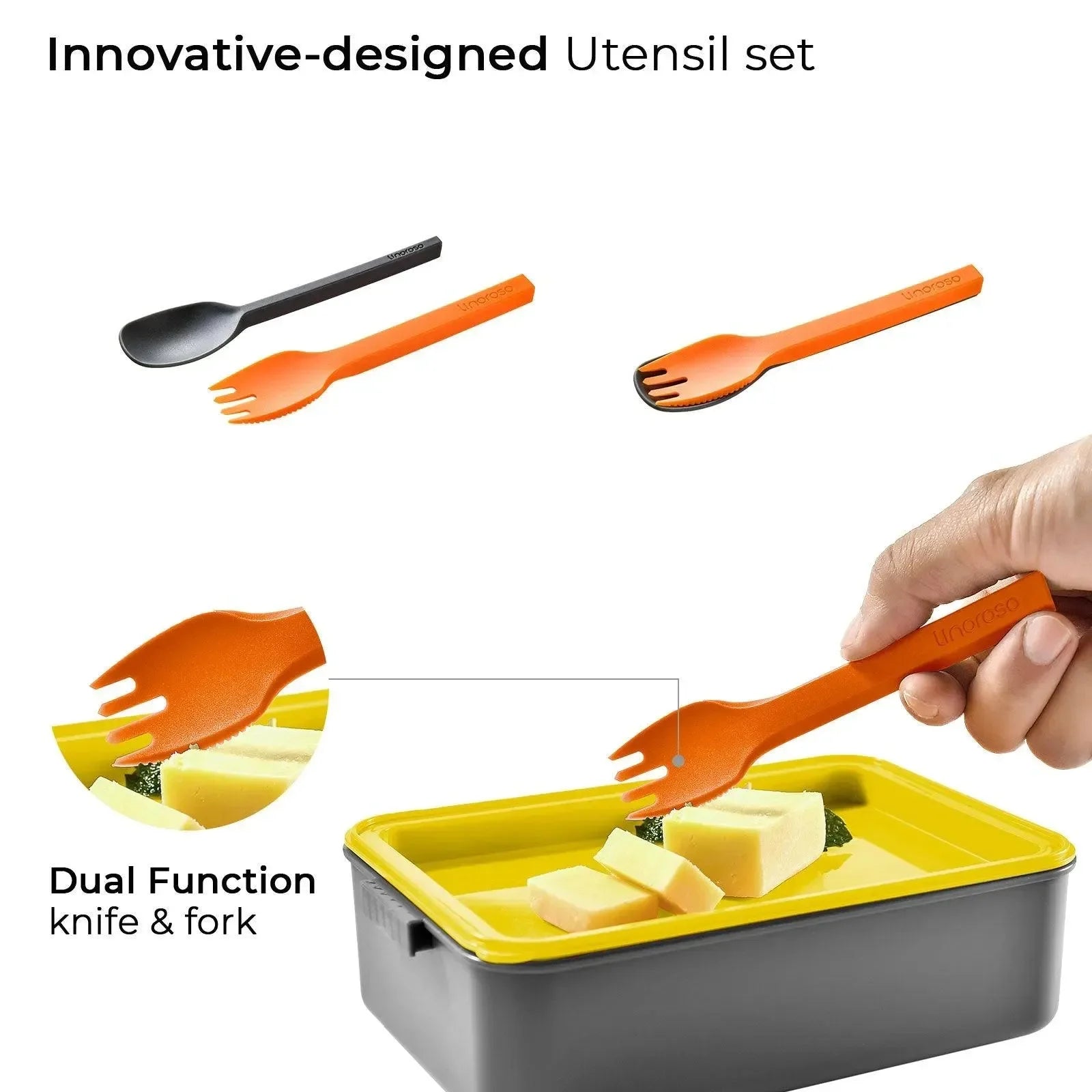 Linoroso Bento Box-Ultimate Gray - Linoroso