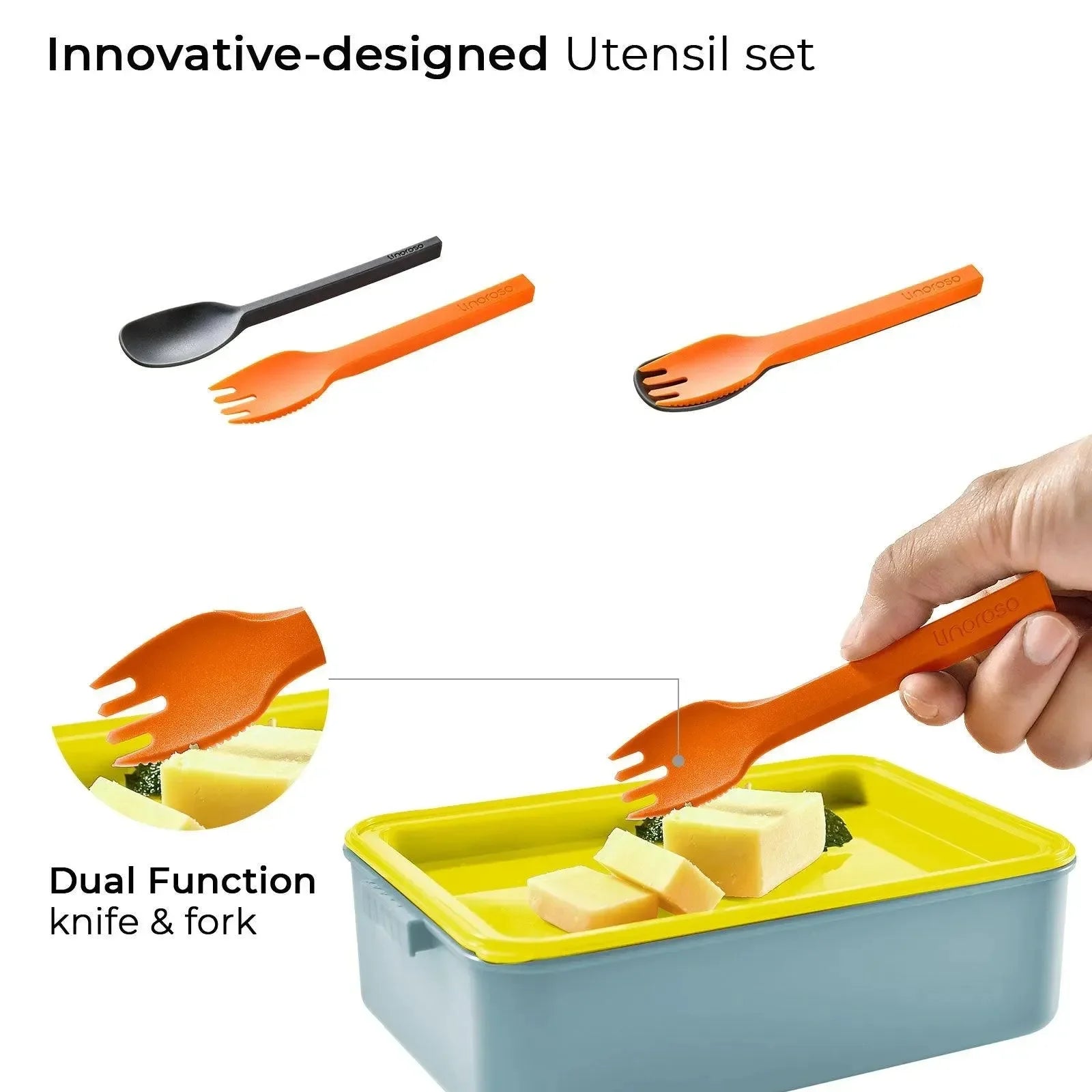 Linoroso Bento Box-Canal Blue - Linoroso