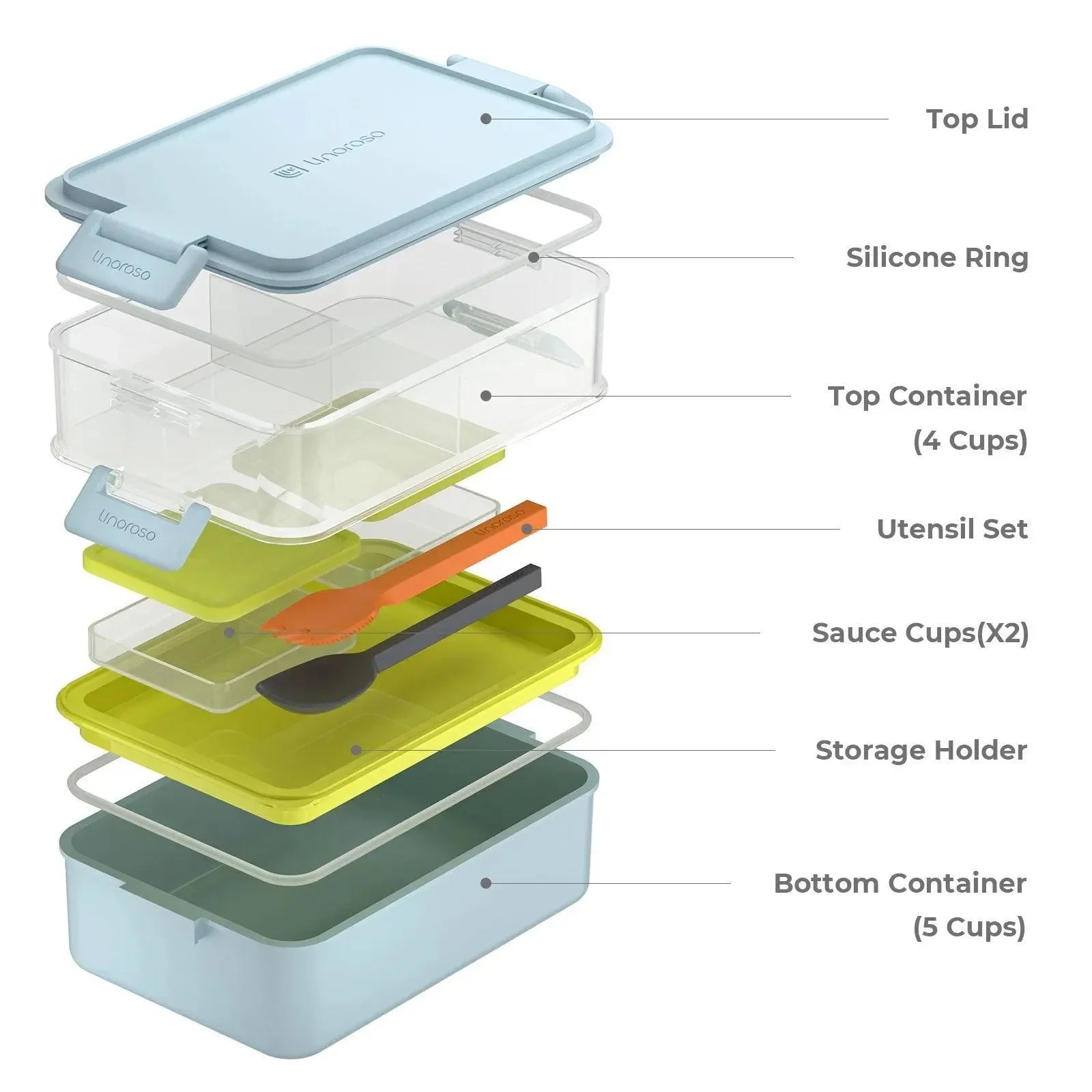 Linoroso Bento Box-Canal Blue