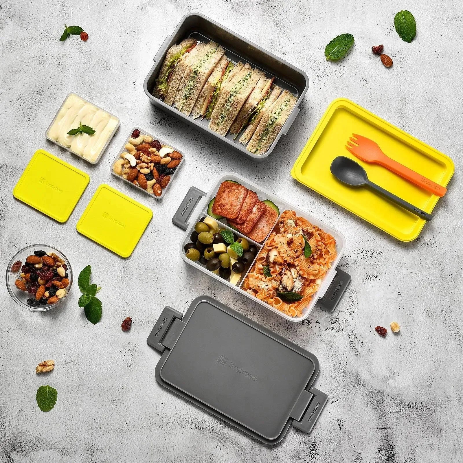 Linoroso Bento Box-Ultimate Gray - Linoroso