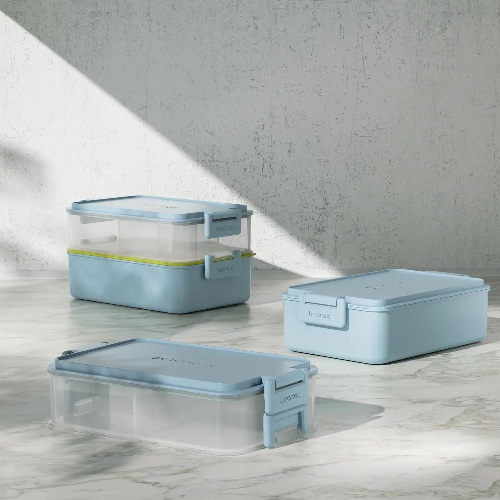 Linoroso Bento Box-Canal Blue - Linoroso