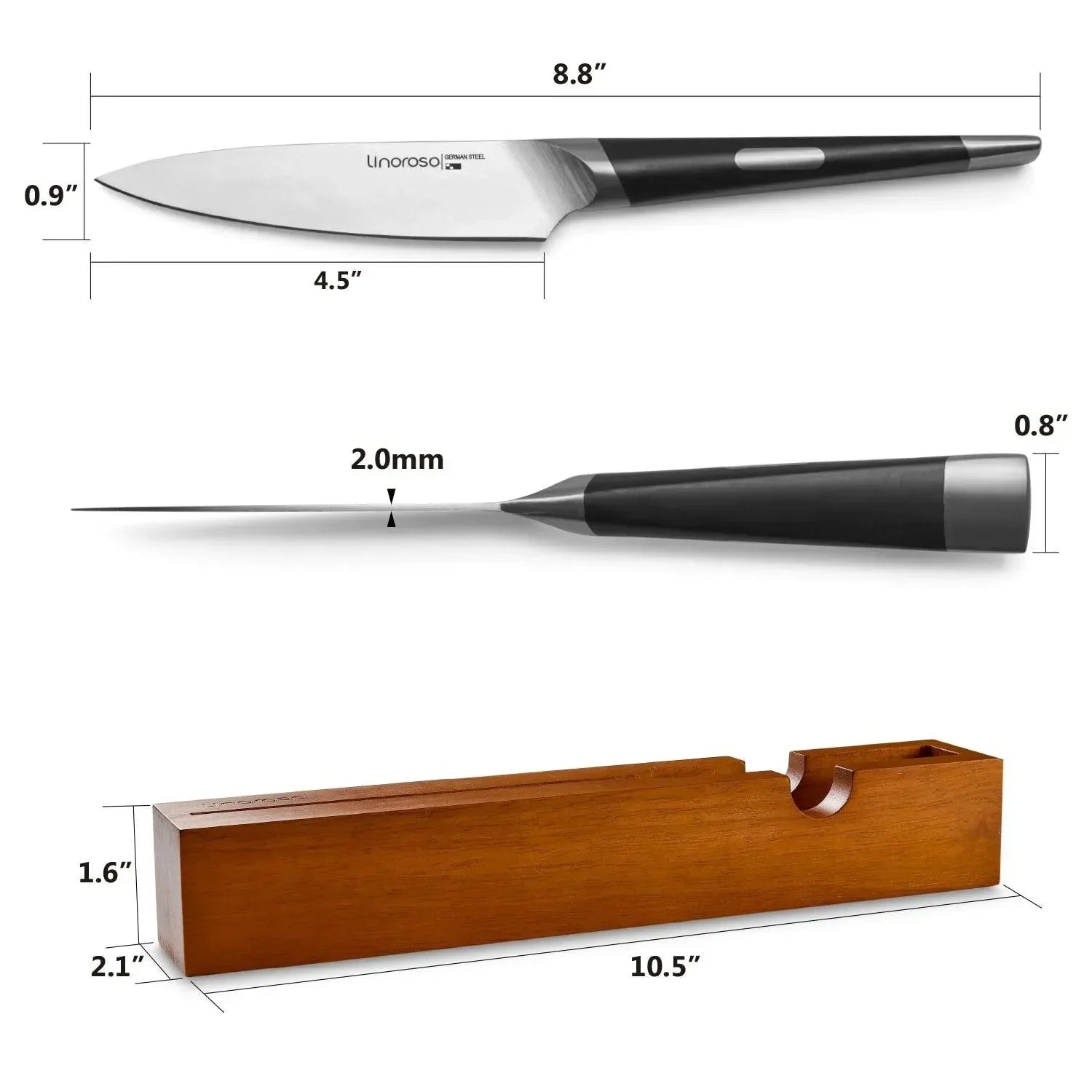 Linoroso 4.5 inch Paring Knife - MAKO Series - Linoroso