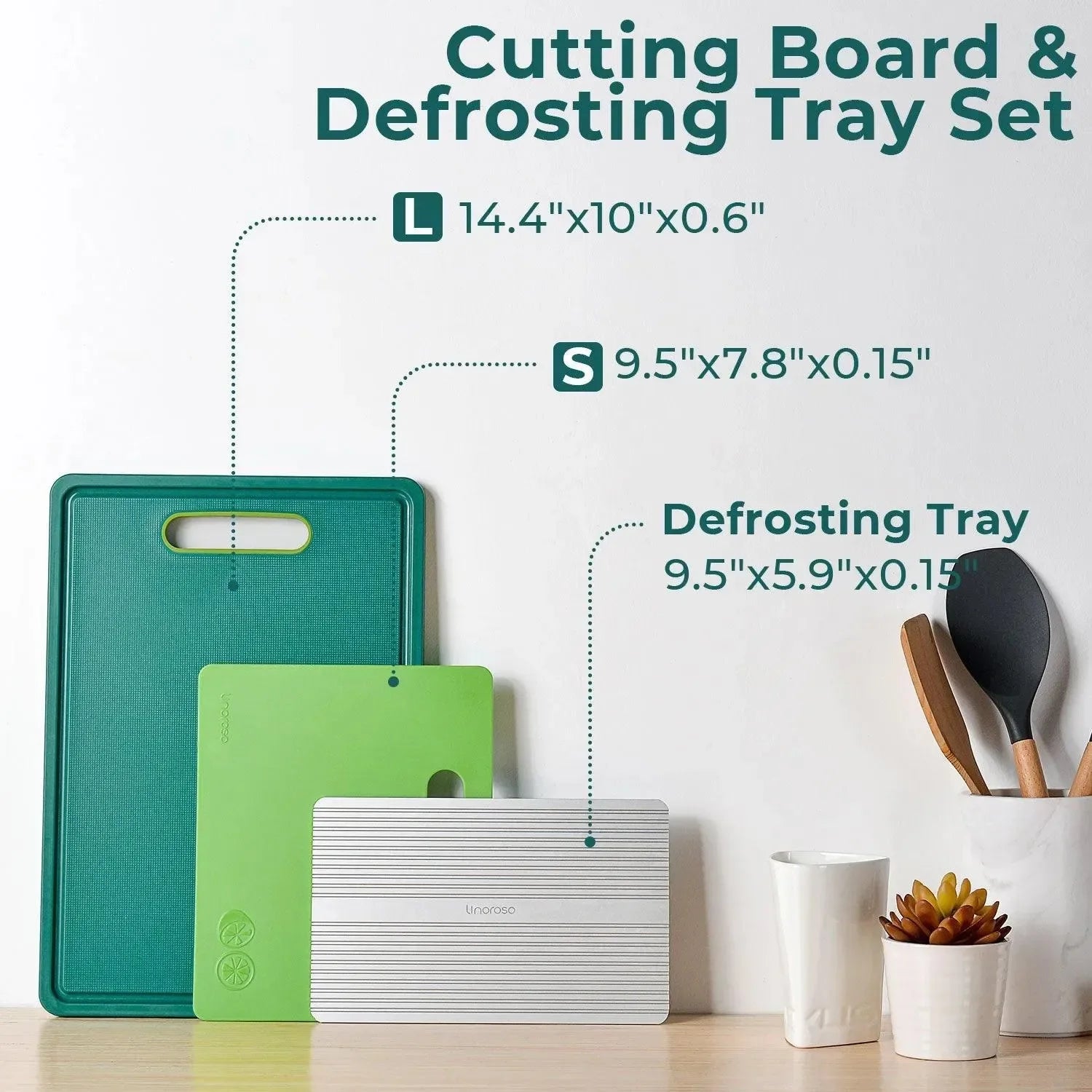 Linoroso GRIPMAX Cutting Board-Green