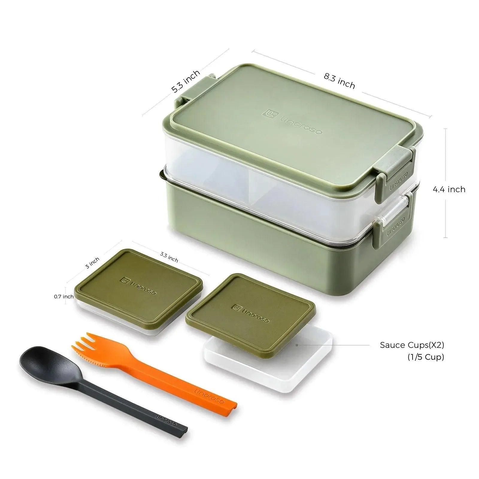 Linoroso Bento Box-Pale Mint - Linoroso