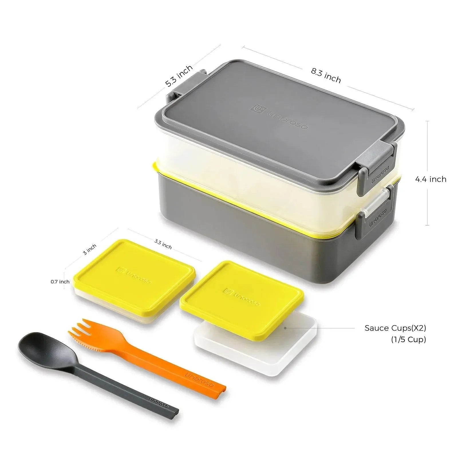 Linoroso Bento Box-Ultimate Gray - Linoroso