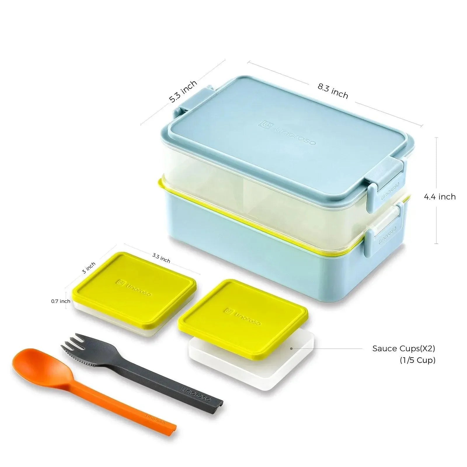 Linoroso Bento Box-Canal Blue - Linoroso