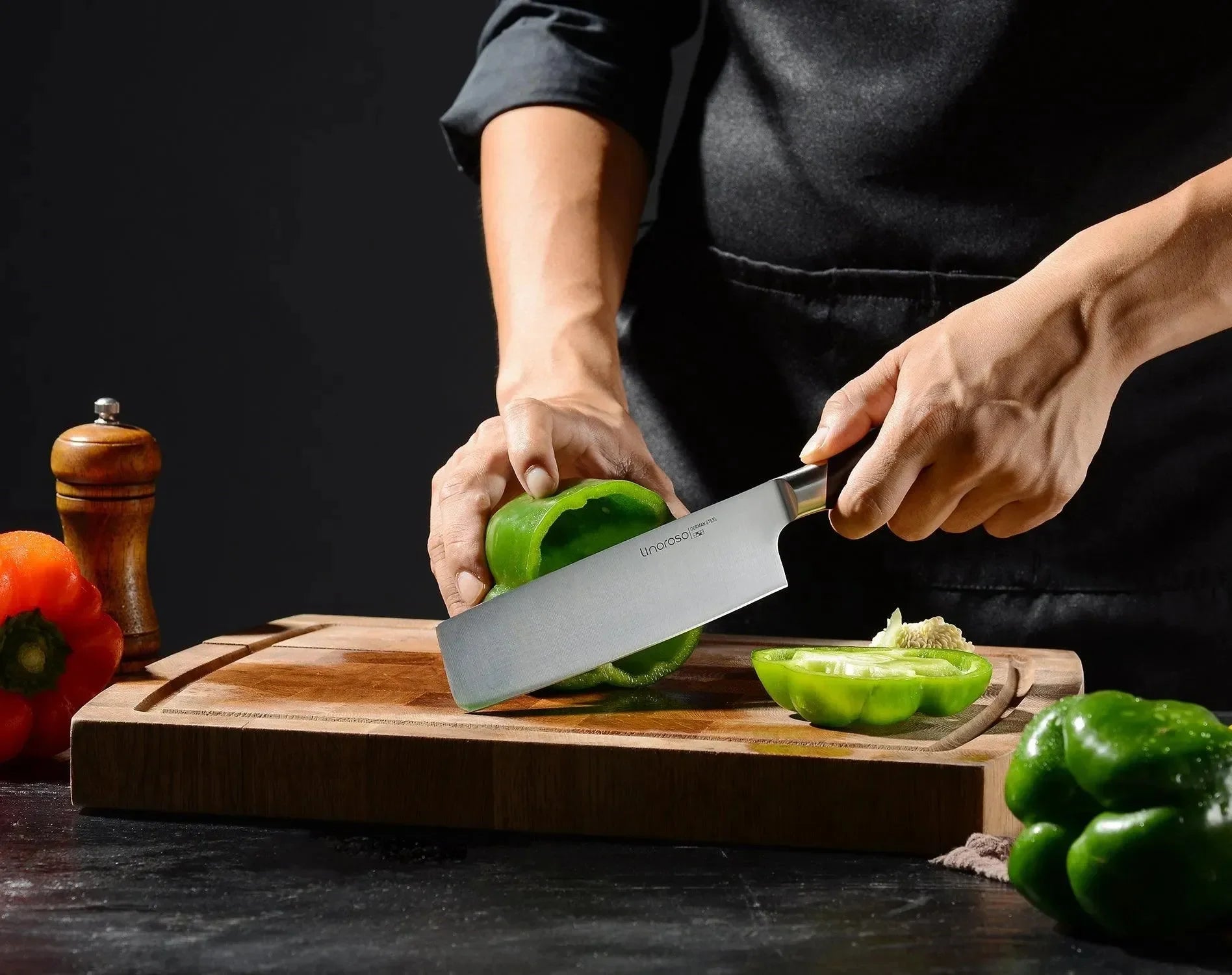 Linoroso Classic 7 inch Nakiri Knife - Linoroso