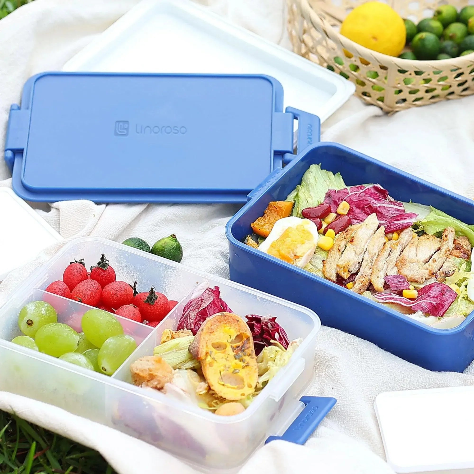 Linoroso Bento Box-Classic Blue - Linoroso