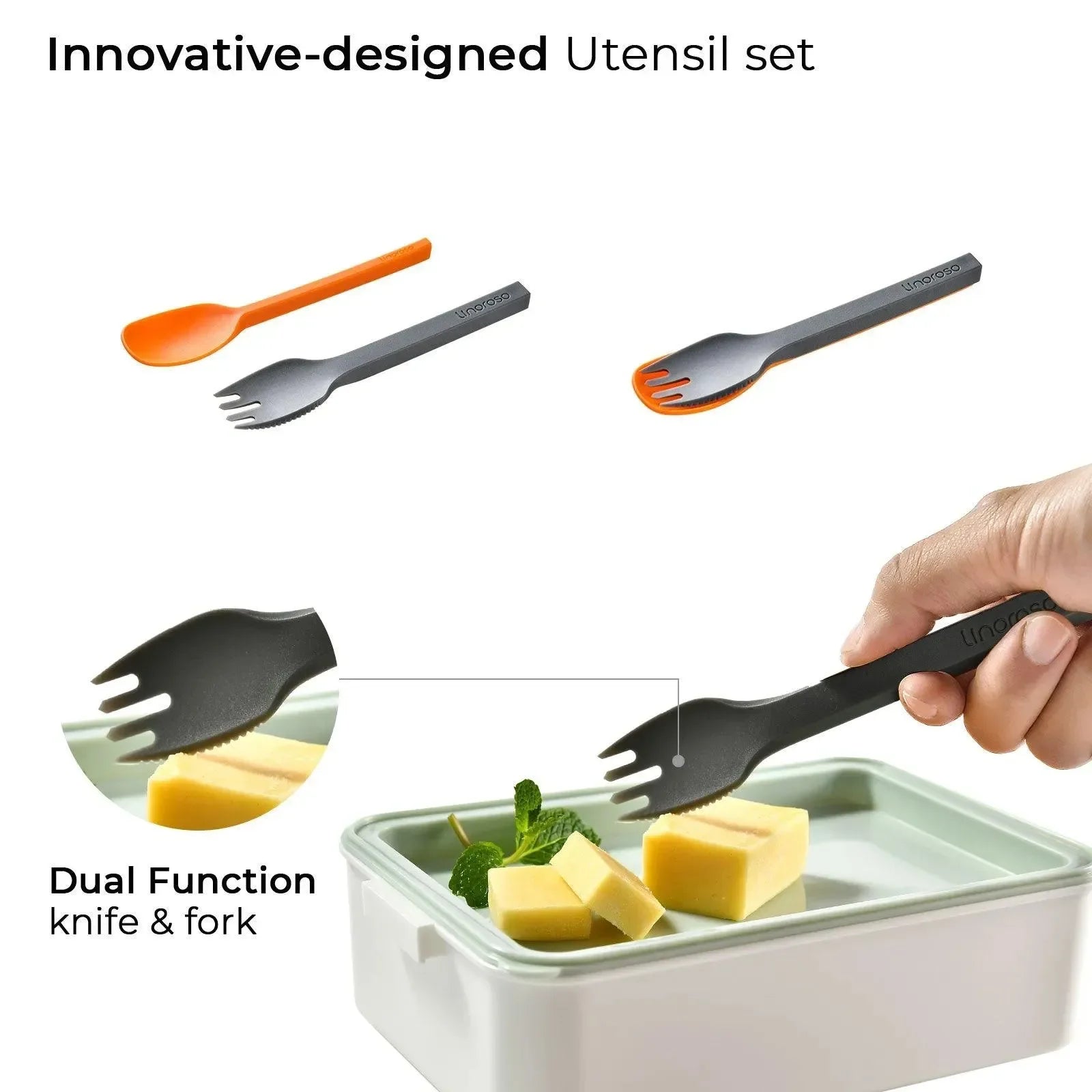 Linoroso Bento Box-Chalk White - Linoroso