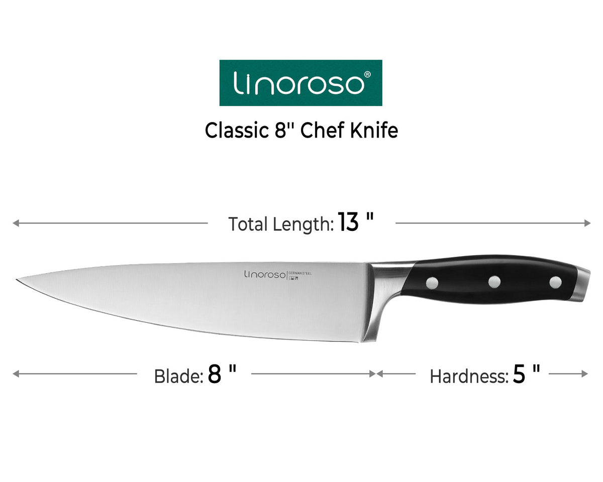 Linoroso 8 inch Chef Knife - METEORITE Series