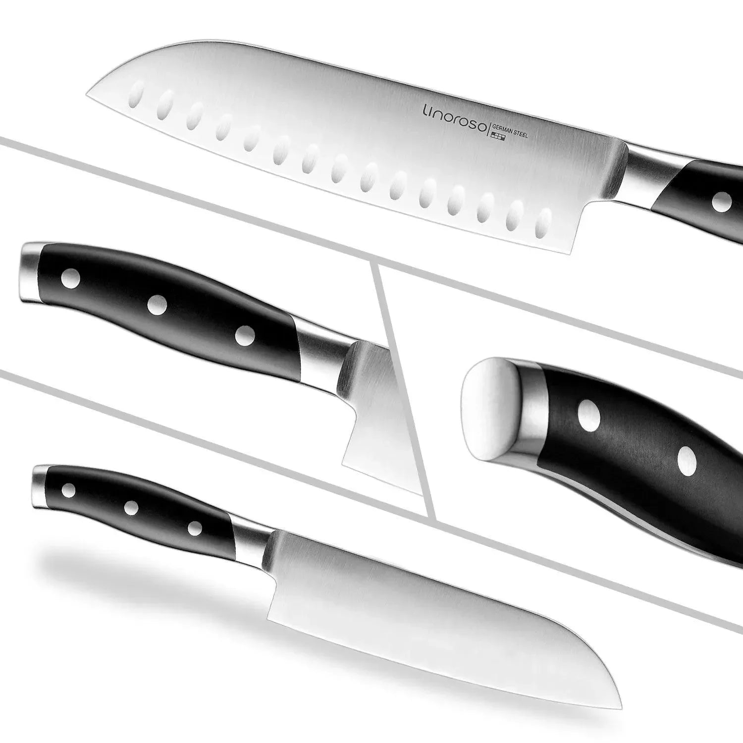 Linoroso Santoku Knife 7 inch -Classic Series