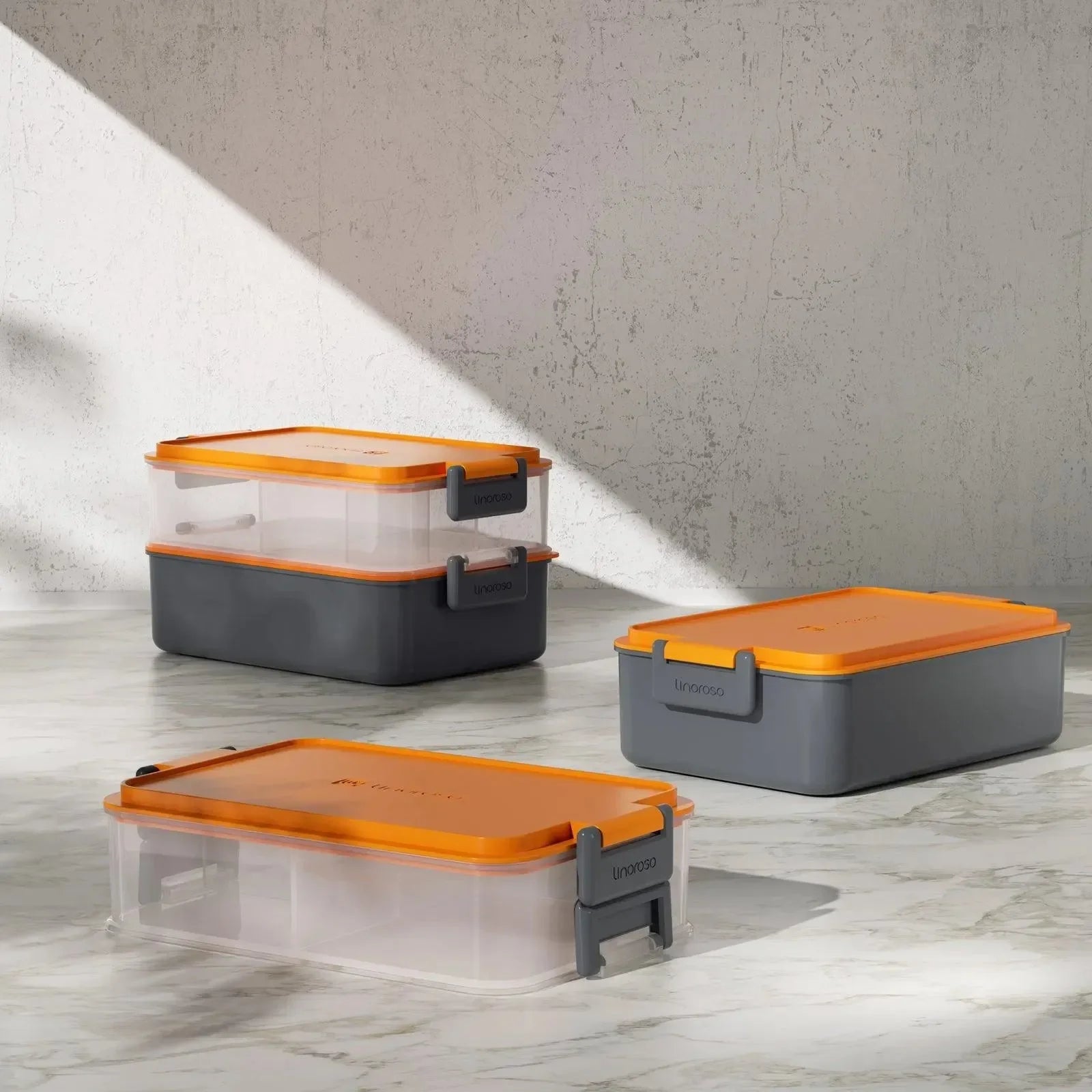 Linoroso Bento Box-Lava Orange - Linoroso