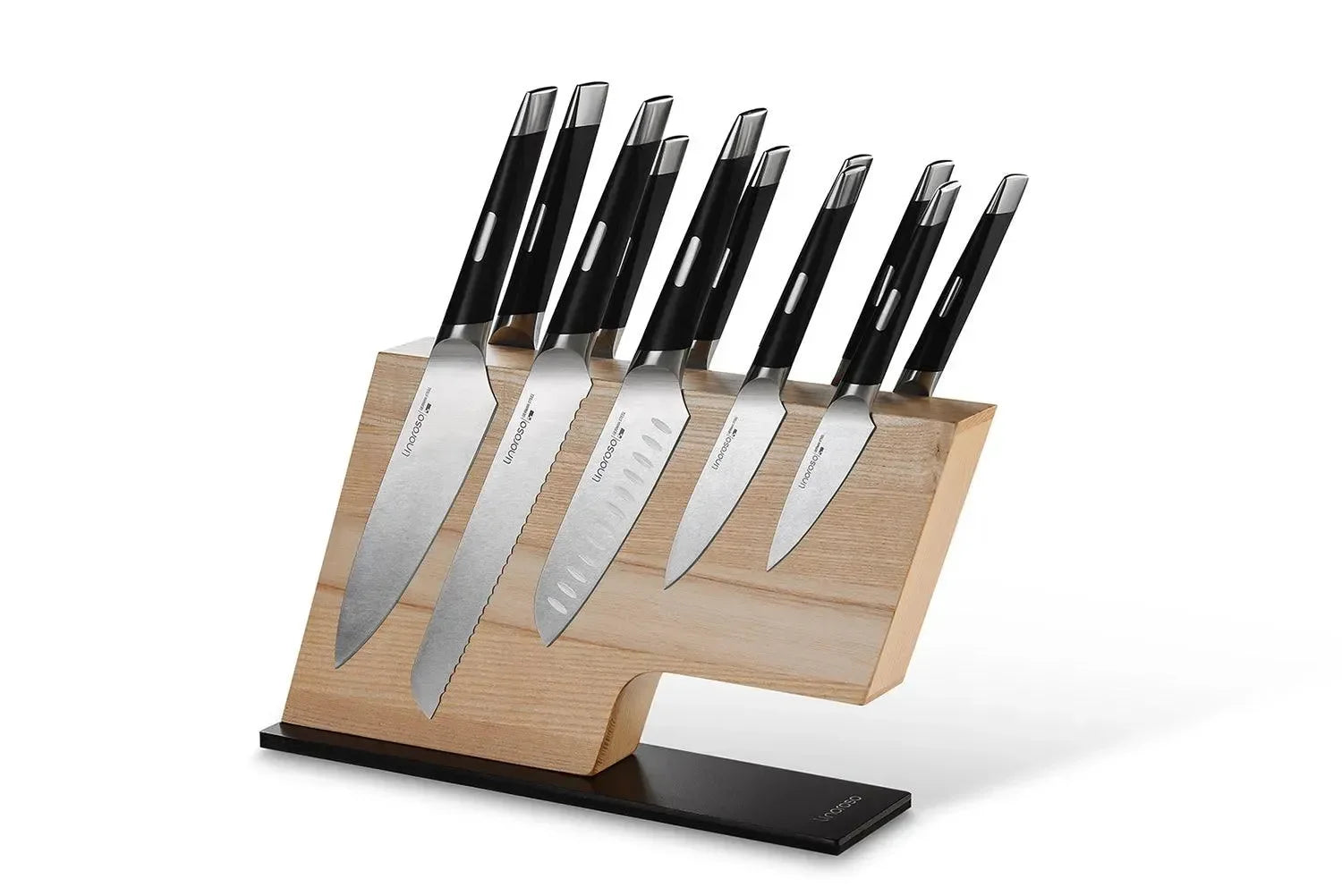 Magnetic Knife Block - 12 Knives fitted (MAX) - Linoroso