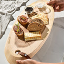 Linoroso Acacia Wood Server Board | Non-Split Solid Wood Construction