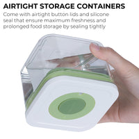 linoroso Food Storage Containers with Date Recording Lids-4 Pieces Set