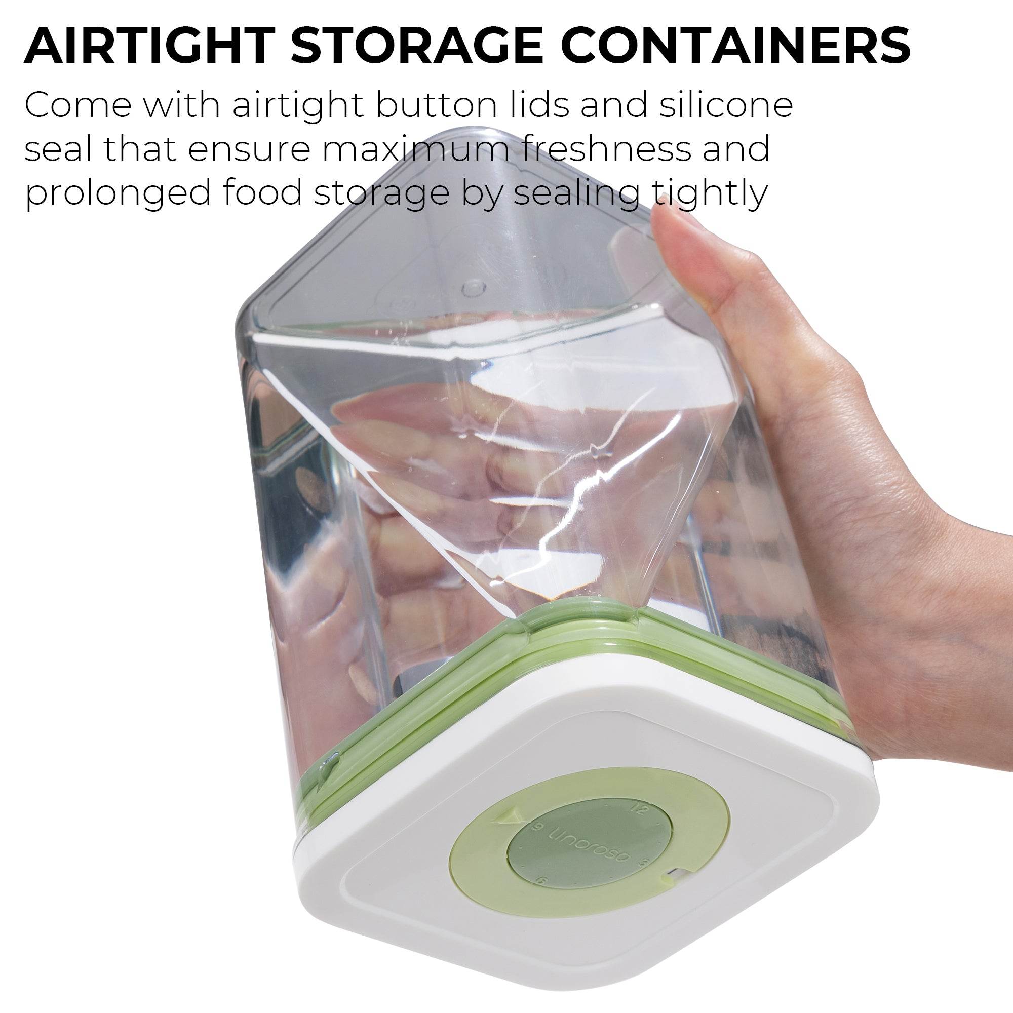 linoroso Food Storage Containers with Date Recording Lids-4 Pieces Set - Linoroso 