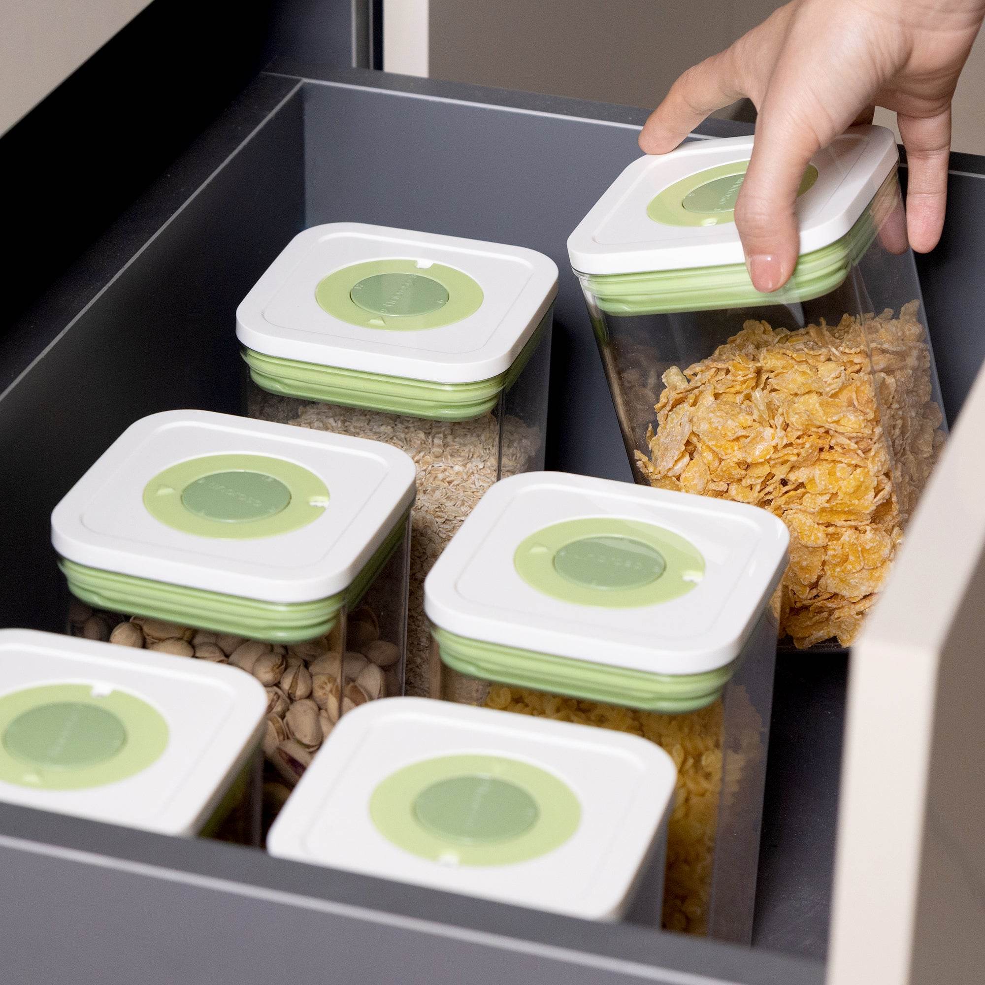 linoroso Food Storage Containers with Date Recording Lids-4 Pieces Set - Linoroso 