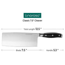 linoroso Paring Knife 3.5 inch Small Kitchen Knife with Elegant Gift Box, Sharp Forged German Carbon Stainless Steel Fruit Knife, Full Tang, Ergonomic Handle-Classic Series - Linoroso 