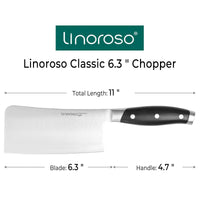 linoroso Paring Knife 3.5 inch Small Kitchen Knife with Elegant Gift Box, Sharp Forged German Carbon Stainless Steel Fruit Knife, Full Tang, Ergonomic Handle-Classic Series - Linoroso 