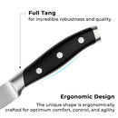 linoroso Paring Knife 3.5 inch Small Kitchen Knife with Elegant Gift Box, Sharp Forged German Carbon Stainless Steel Fruit Knife, Full Tang, Ergonomic Handle-Classic Series - Linoroso 