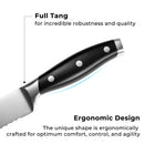 linoroso Paring Knife 3.5 inch Small Kitchen Knife with Elegant Gift Box, Sharp Forged German Carbon Stainless Steel Fruit Knife, Full Tang, Ergonomic Handle-Classic Series - Linoroso 