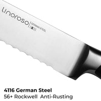 linoroso Paring Knife 3.5 inch Small Kitchen Knife with Elegant Gift Box, Sharp Forged German Carbon Stainless Steel Fruit Knife, Full Tang, Ergonomic Handle-Classic Series - Linoroso 