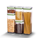 linoroso Food Storage Containers with Date Recording Lids-5 Pieces Set