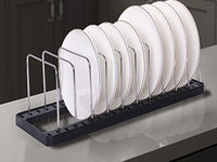 Dish Drying Rack, Detachable Dish Rack with Stainless Steel Dish Straight and Portable Drying Tray,