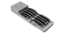 Linoroso Knife Drawer Organizer With In-Drawer Knife Block for 9 Knives