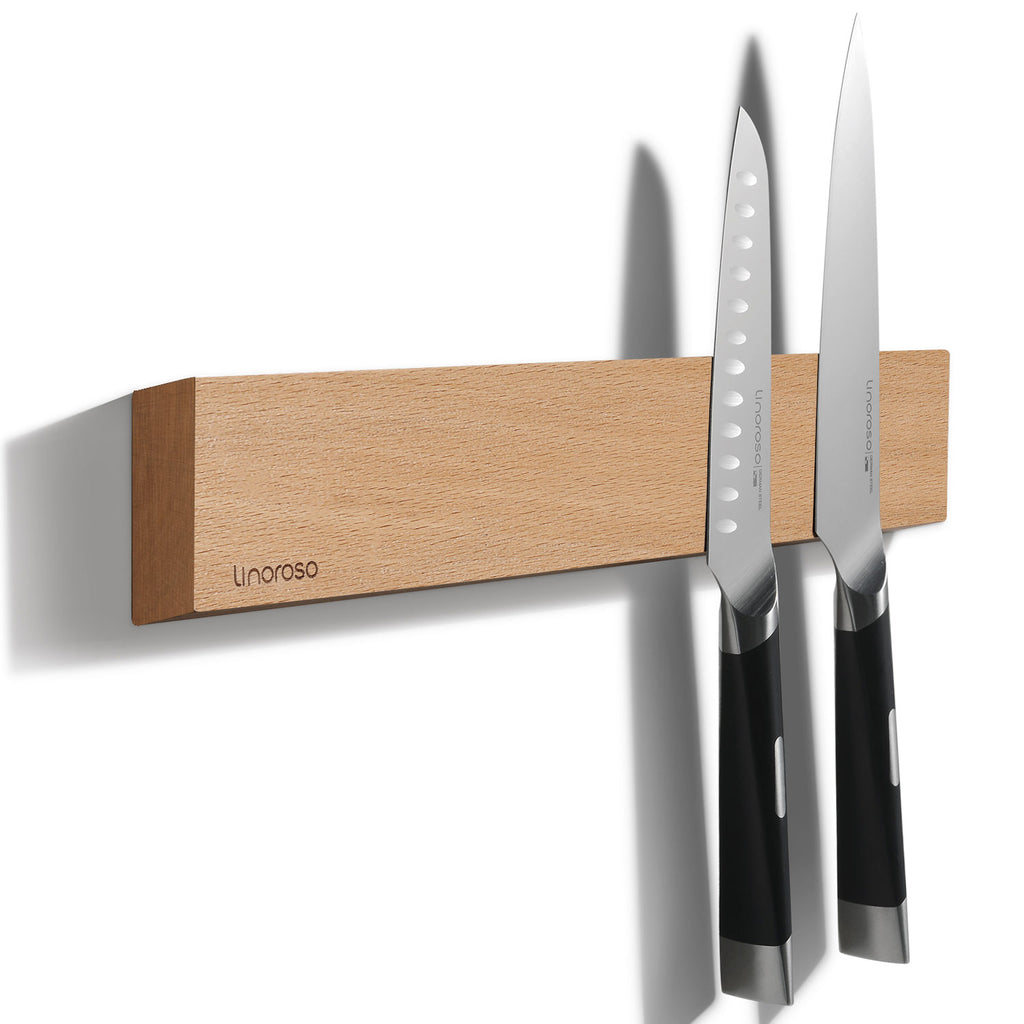 Linoroso 16.5'' Beech Wood Knife Magnetic Strip