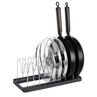 Pot and Lid Drying Organizer Rack, Adjustable Kitchen Holder for Pot Lids