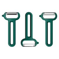 Linoroso 3 Pieces Vegetable Y-Peeler Set with Straight Peeler, Serrated Peeler and Julienne Peeler - Linoroso 