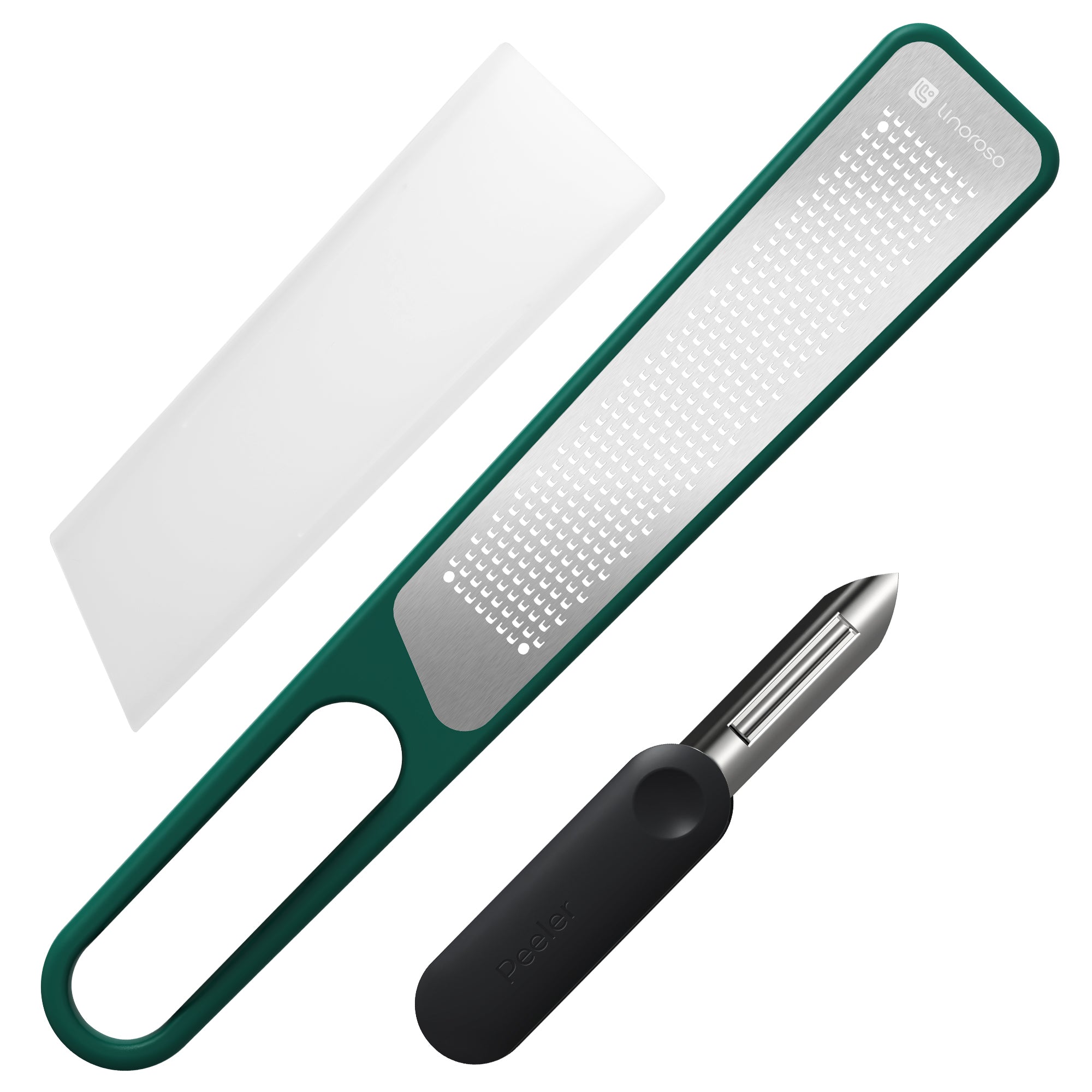 linoroso Lemon Zester & Peeler 2 in 1, Multifunction Kitchen Tool